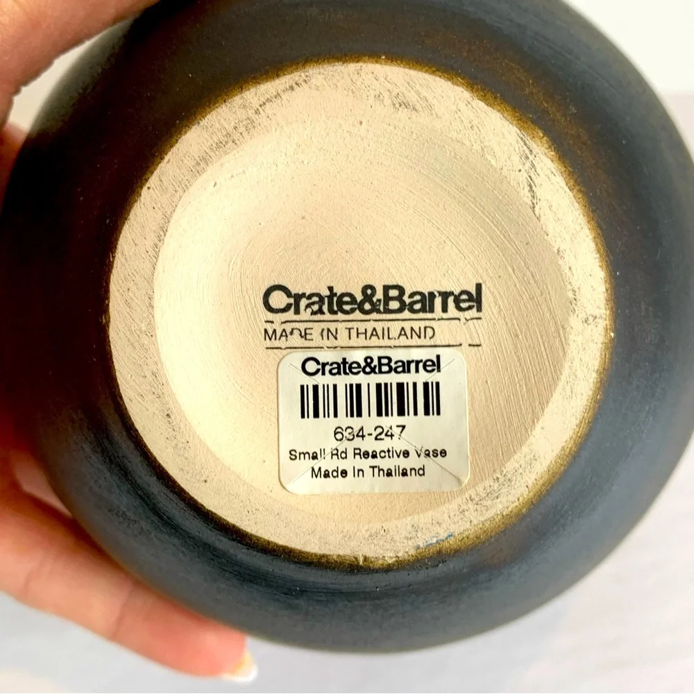 Gorgeous Red/Black Crate&Barrel Bud Vase